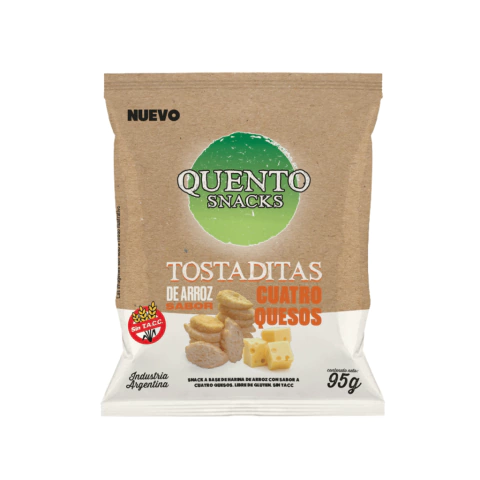Tostaditas cuatro quesos - 95 gr - Quento - comprar online