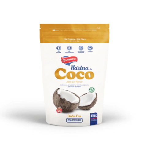 Harina de coco - 180gr - Dicomere