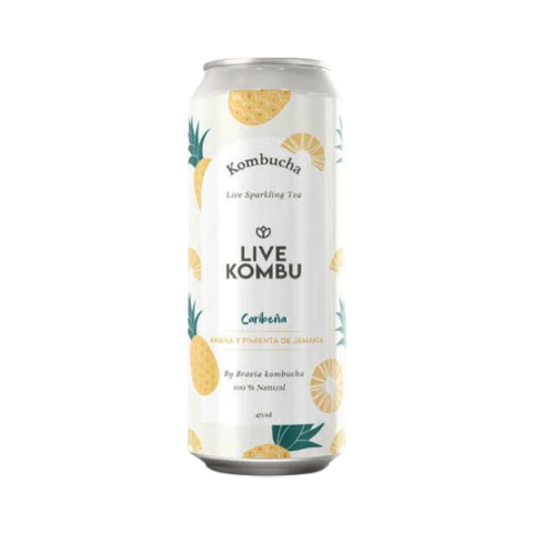 Caribeña anana y pimienta de Jamaica- 473 ml - Kombucha