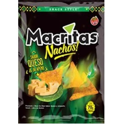 Nachos Sabor Queso Y Jalapeno 70Gr Macritas