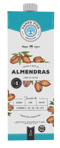 Bebida a base de almendras - 1 litro - Pampa Vida