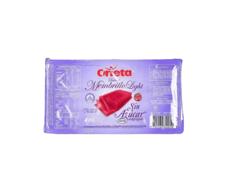 Dulce De Membrillo Light Sin Azucar - 400Gr - Orieta