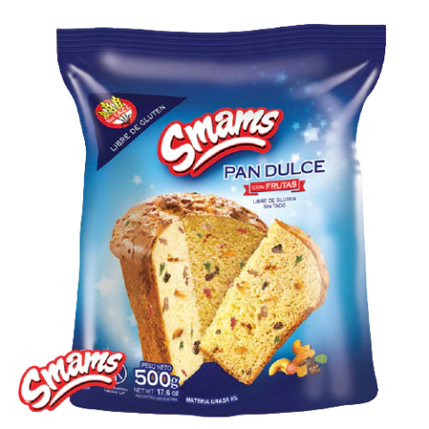 Pan Dulce con Frutas - 500gr - Smams