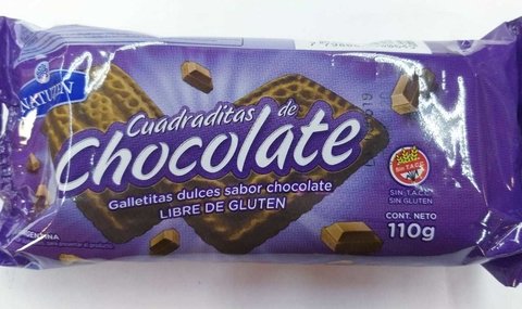 Galletitas Cuadraditas De Chocolate 110Gr Natuzen