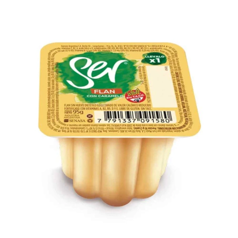 Flan con caramelo - 95gr - Ser