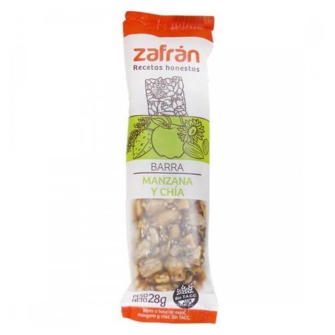 Barrita Manzana Y Chia 28Gr Zafran