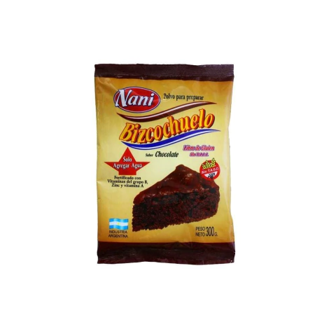 Polvo Para Bizcochuelo Sabor Chocolate Nani