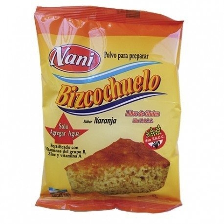 Polvo Para Bizcochuelo Sabor Naranja Nani