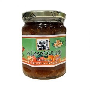Mermelada Sin Azucar Sabor Frutilla Y Naranja 330Gr La Tranquilina
