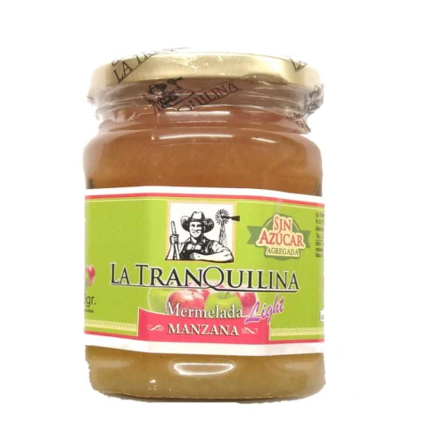 Mermelada Sin Azucar Sabor Manzana 330Gr La Tranquilina