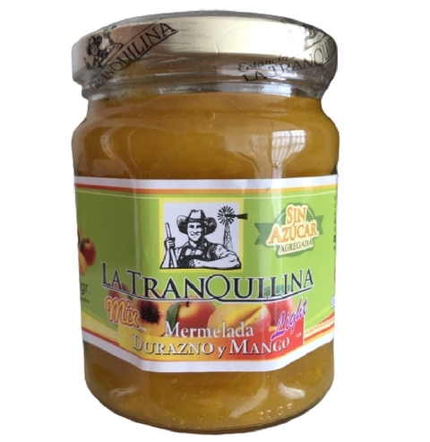 Mermelada Sin Azucar Sabor Durazno Y Mango 330Gr La Tranquilina