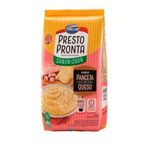 Polenta Sabor Panceta Y Queso - 250 Gr - Presto Pronta