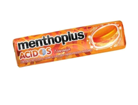Pastillas Acidas Sabor Naranja - 30 Gr - Menthoplus