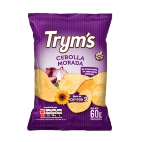 Snacks Sabor Cebolla Morada - 60 Gr - Tryms