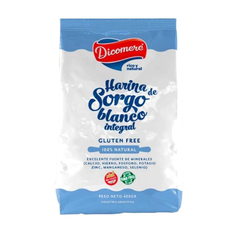 Harina De Sorgo Blanco Integral - 450 Gr - Dicomere