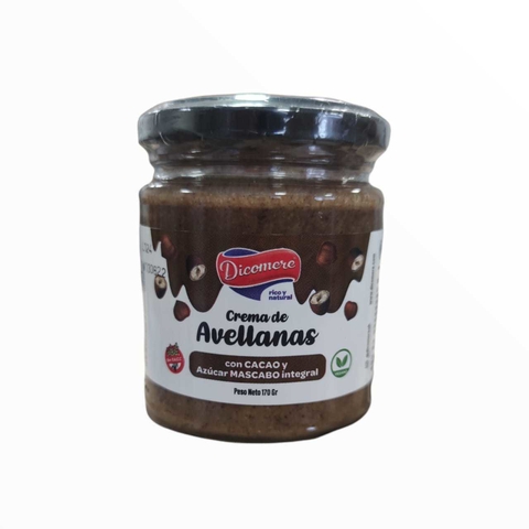 Crema De Avellanas Con Cacao Y Azucar Mascabo - 170 Gr - Dicomere
