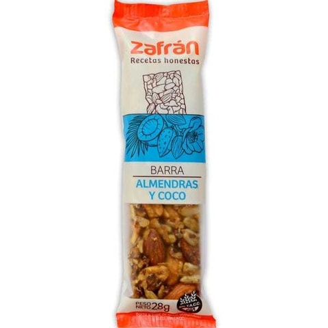 Barra De Almendras Y Coco - 28 Gr - Zafran