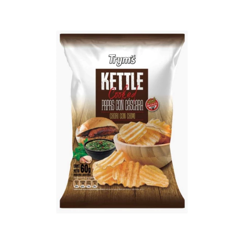 Papas Fritas Con Cascara Sabor Chori Con Chimi - 60 Gr - Tryms