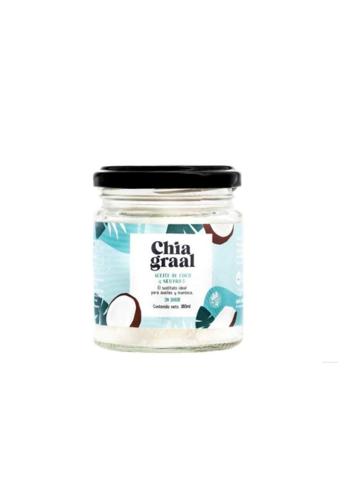 Aceite De Coco Neutro - 180 Ml - Chia Graal