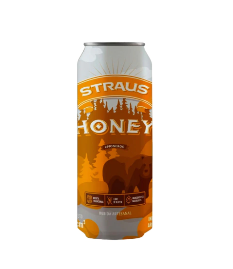 Cerveza Honey - 473 Ml - Straus LATA