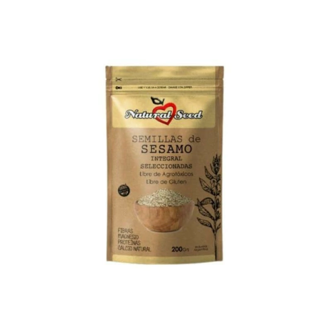 Semillas De Sesamo Integral - 200 Gr - Natural Seed