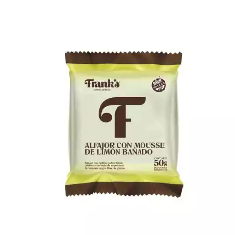 Alfajor Con Mousse De Limon Bañado - 50 Gr - Frank's