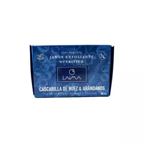 Jabon Exfoliante Con Cascarila De Nuez Y Arandanos - 86 Gr - Laima