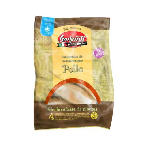 Empanadas de Pollo Veganas - 4 Unidades - Leofanti (congelado)