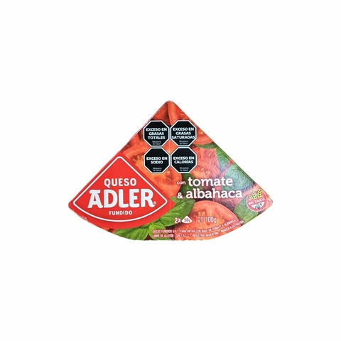 Queso con Tomate y Albahaca - 100g - Adler