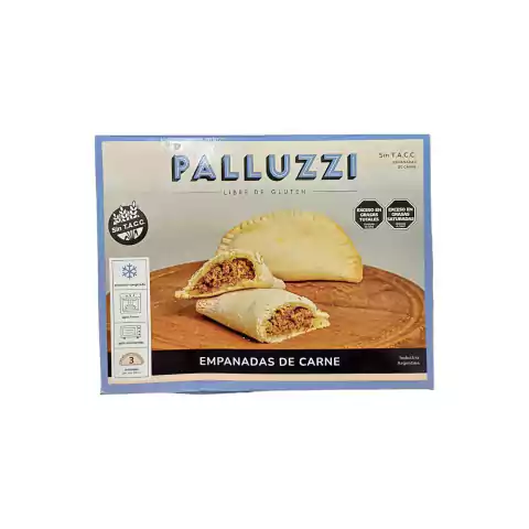 Empanadas de Carne - 3 Unidades - Palluzzi (Congelado)