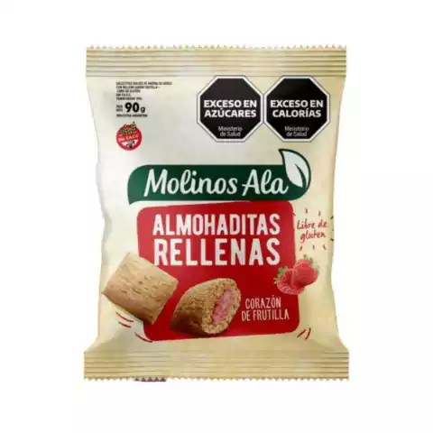 Almohaditas Rellenas de Frutilla - 90 Gr - Molinos Ala
