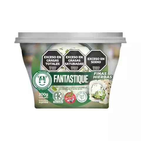Queso Untable de Finas Hierbas Fantastique - 200 Gr - Felices Las Vacas