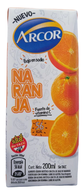 Jugo de Naranja - 200ml - Arcor