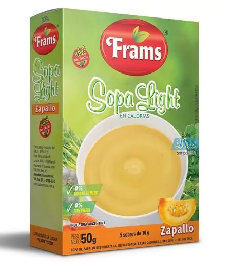 Sopa Light Zapallo - 50Gr - Frams