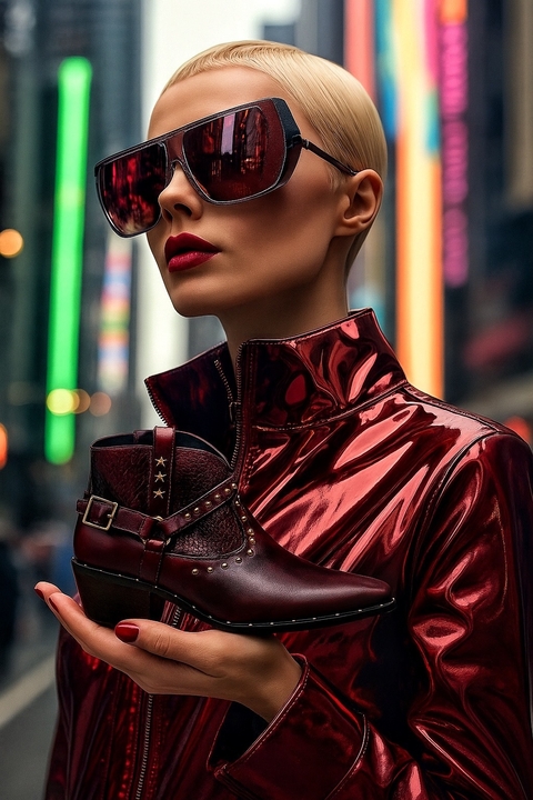 Bota Napoli Cueros Vino Berenjena - buy online