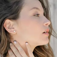 Aros Cristal Chispa 6mm - Diez y Diez Joyas