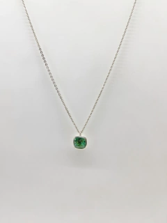 Conjunto Plata 925 Square cristal - comprar online