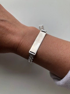 Pulsera Identidad con cadena grumet Plata 925 en internet