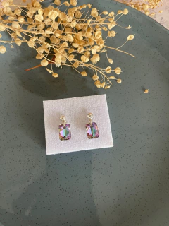 Aros Esmerald Cut - Diez y Diez Joyas