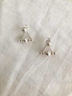 Aros Plata Pulpito Geometric - comprar online