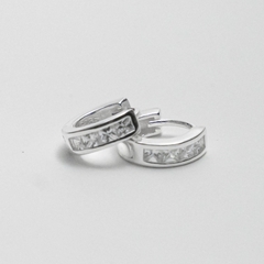 Aro clip Italiano cubic blanco