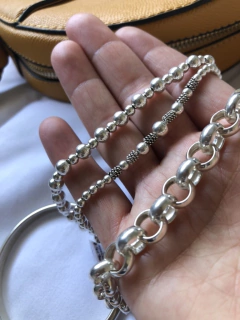 Pulsera plata 925 eslabón ROLO - tienda online