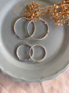 Argollas Roma Plata 925 - Diez y Diez Joyas