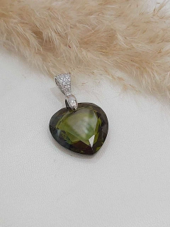 Dije Cristal Corazon 30mm - comprar online