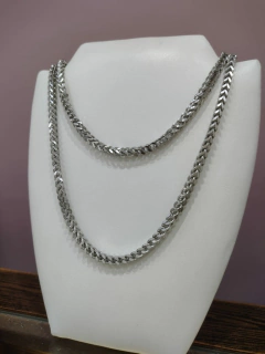 Cadena Acero groumet Cuadrado - Diez y Diez Joyas