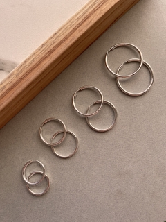 Argollas Roma Plata 925 - comprar online