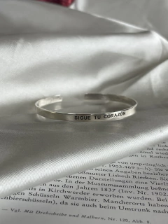 Pulsera Esclava GRABADA Plata 925 (5 mm) - tienda online