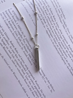 Dije Barra Plata 925 Grabada - tienda online