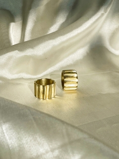 Anillo Tuerca Bronce Dorado
