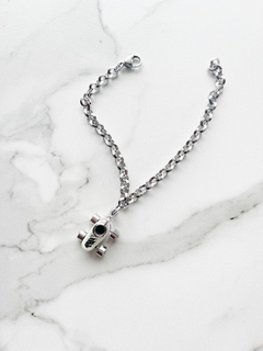 Pulsera de Acero con Dije Patin - comprar online